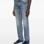 Jeans in cotone cinque tasche in blu Ksubi - uomo 