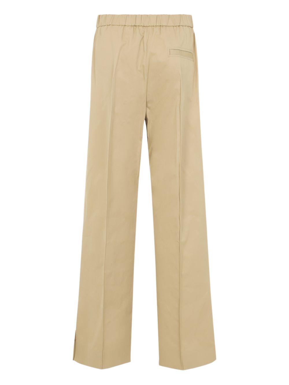 Pantaloni con vita elasticizzata in beige Jil Sander - donna 