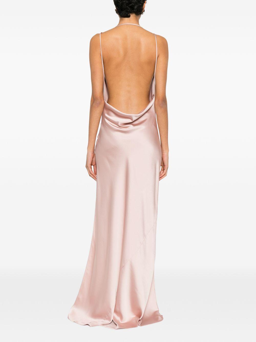 Abito con scollo a scialle in rosa The Andamane - donna 