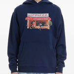 Felpa Hot Slice con cappuccio in blu Carne bollente - uomo 