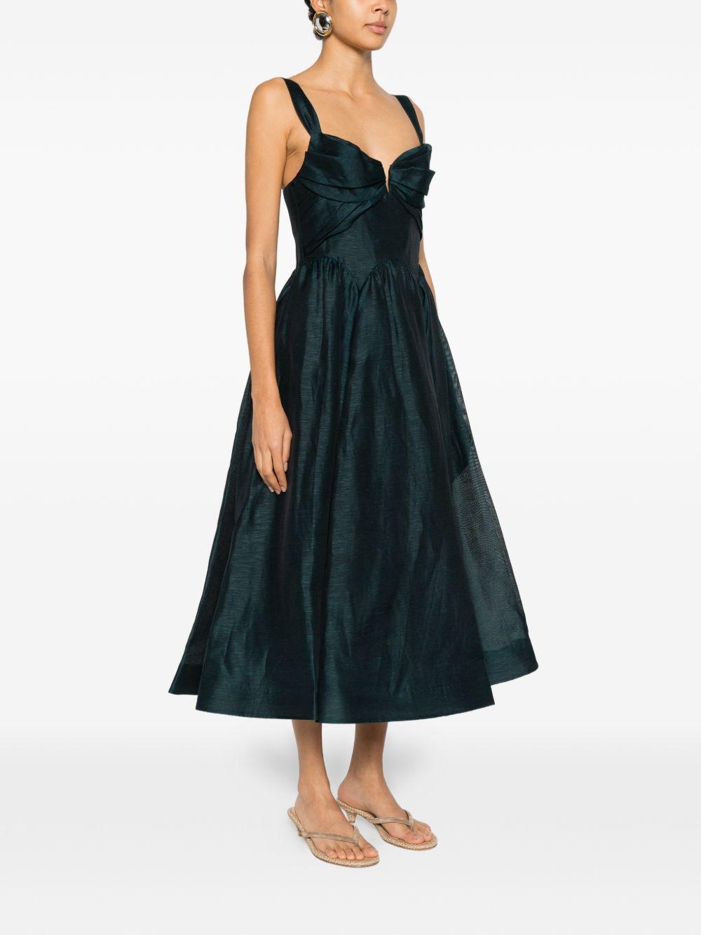 Abito plissettato in blu e verde Zimmermann - donna 