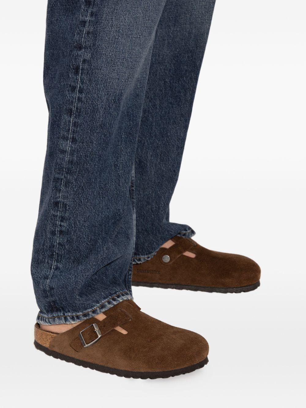 Mules Boston con fibbia e cinturino in marrone Birkenstock - unisex 