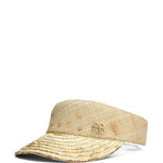 Visiera in rafia con logo in beige Ruslan baginskiy - donna 