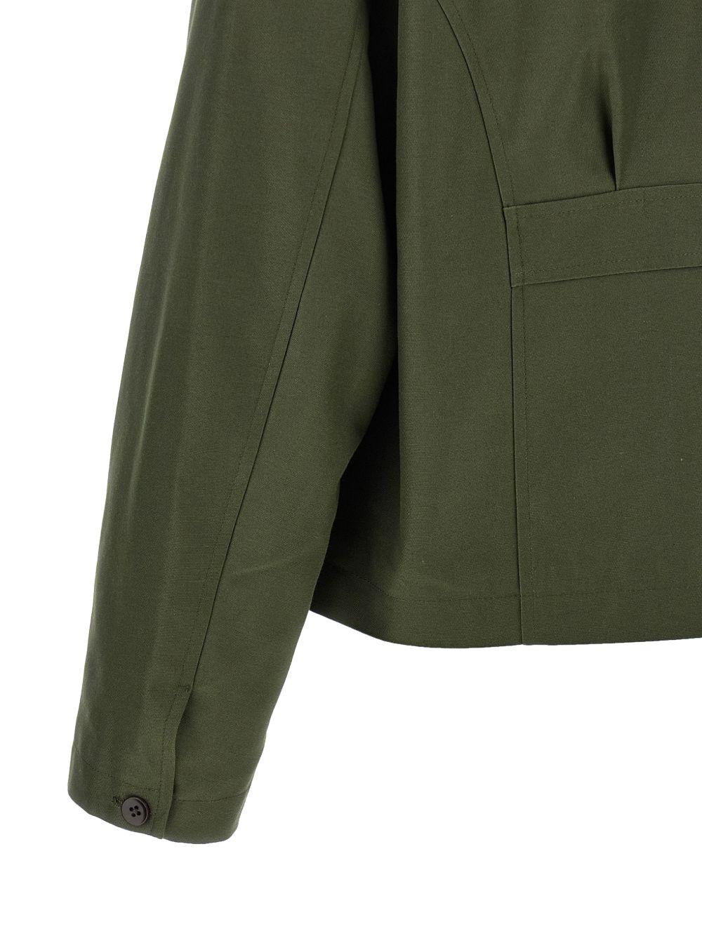 Giacca lucky station in verde militare second layer - uomo 