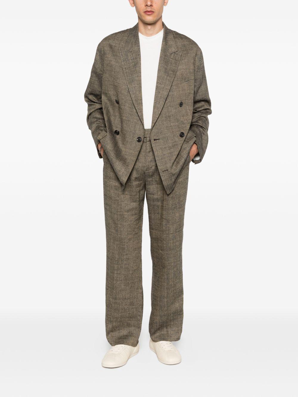 Blazer doppio petto halt in marrone Our legacy - uomo 