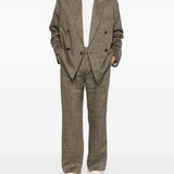 Blazer doppio petto halt in marrone Our legacy - uomo 