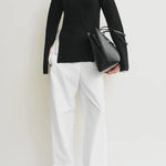 Maglione a maniche lunghe con spacchi in nero Toteme - donna 