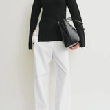 Maglione a maniche lunghe con spacchi in nero Toteme - donna 