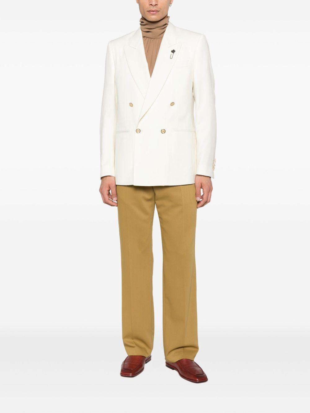 Blazer doppiopetto in bianco Lardini - uomo 