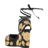Espadrilles Carmela con ricamo a fiori in nero Castañer - donna 