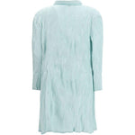 Abito Chemisier corto plissettato in azzurro GONGDID DESIGN - donna 