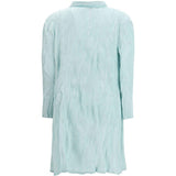 Abito Chemisier corto plissettato in azzurro GONGDID DESIGN - donna 