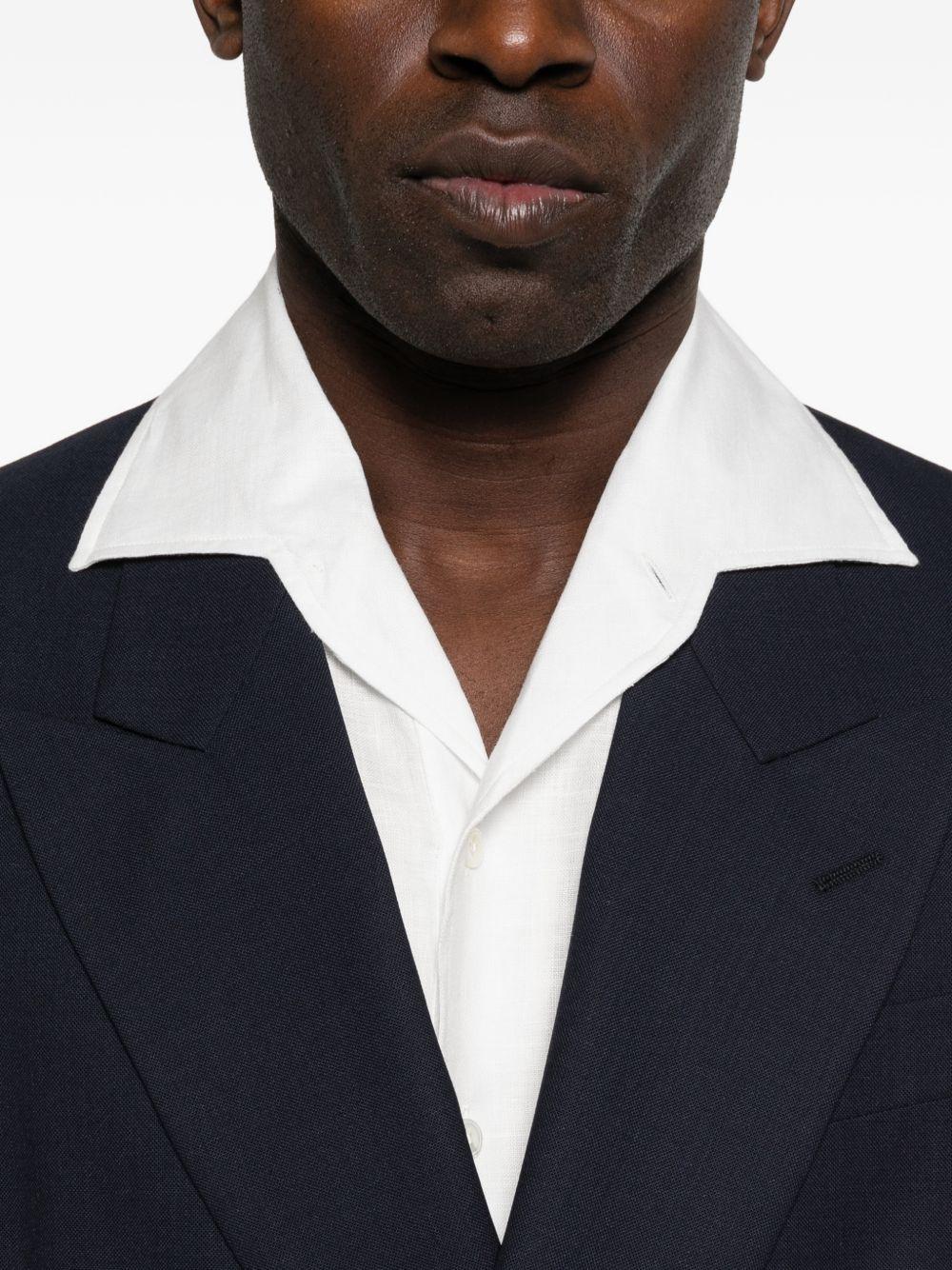 Camicia a maniche lunghe in bianco Lardini - uomo 