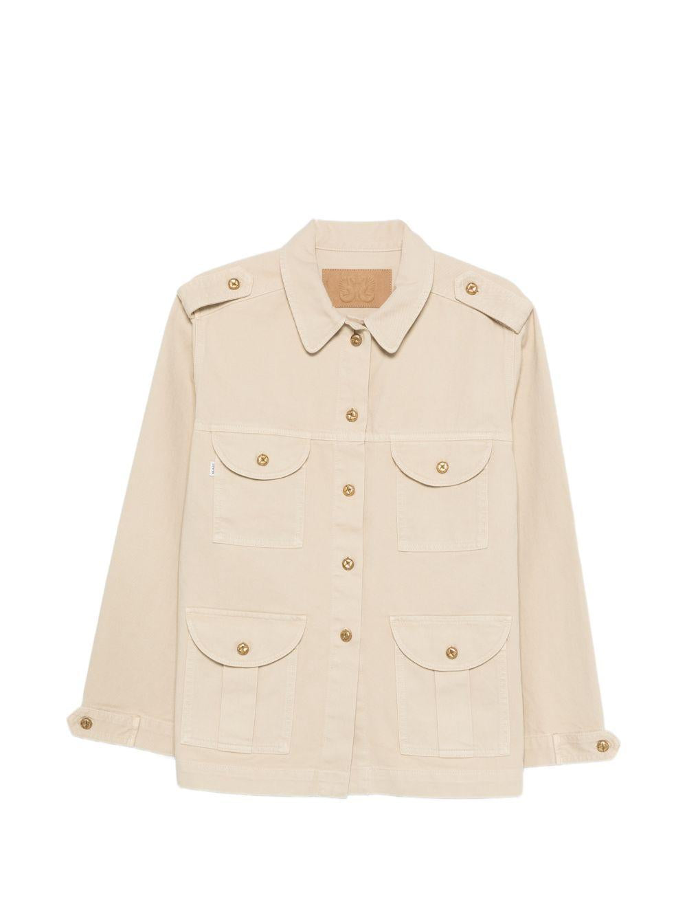 Giacca sahariana in denim beige BLAZÉ MILANO - donna 