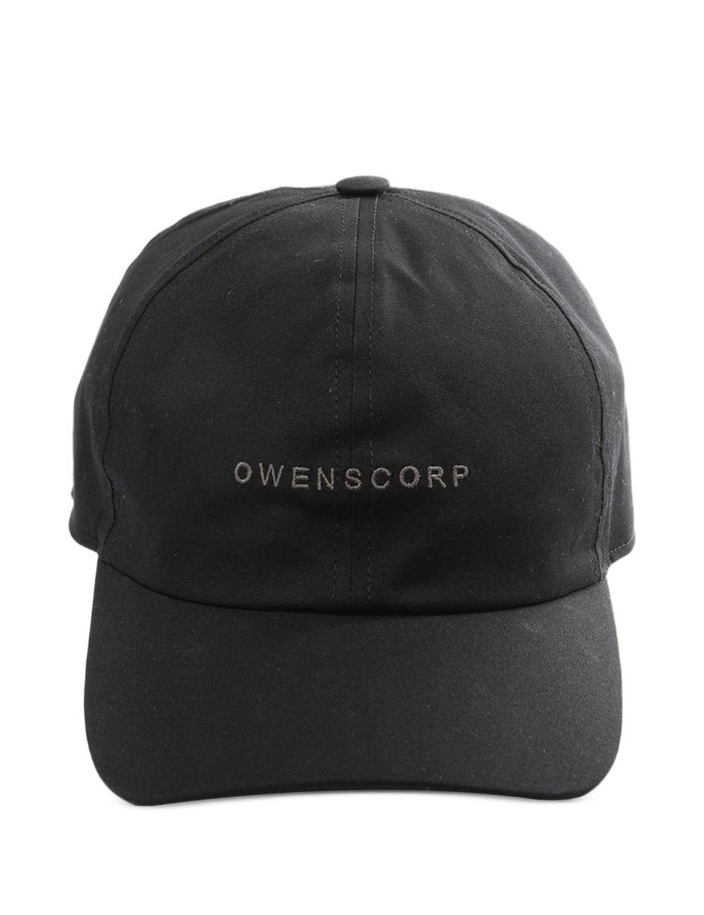 Cappellino da baseball con logo in nero Rick owens - unisex 