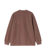 T-shirt con tasca con logo in marrone Carhartt wip - uomo 