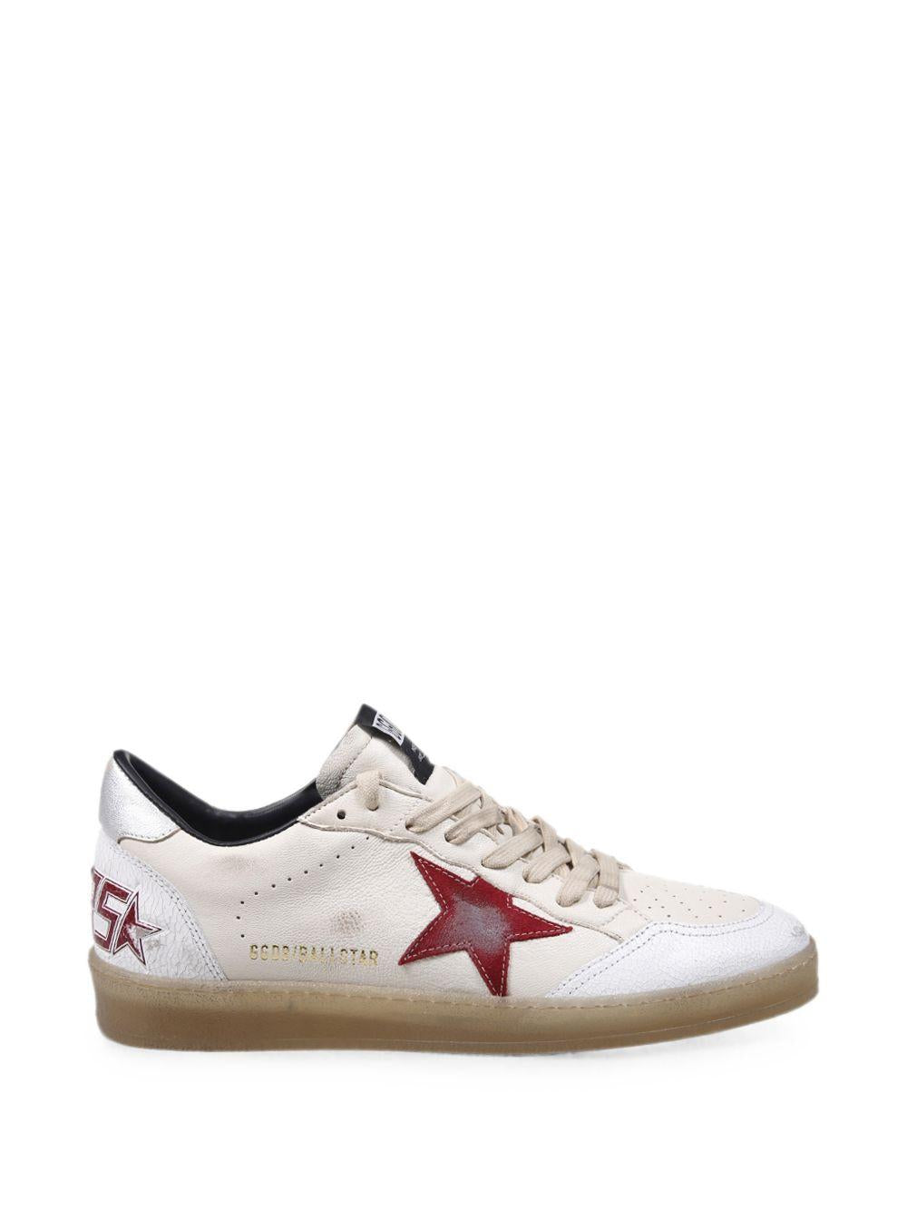 Sneakers ball star in avorio Golden goose - uomo 