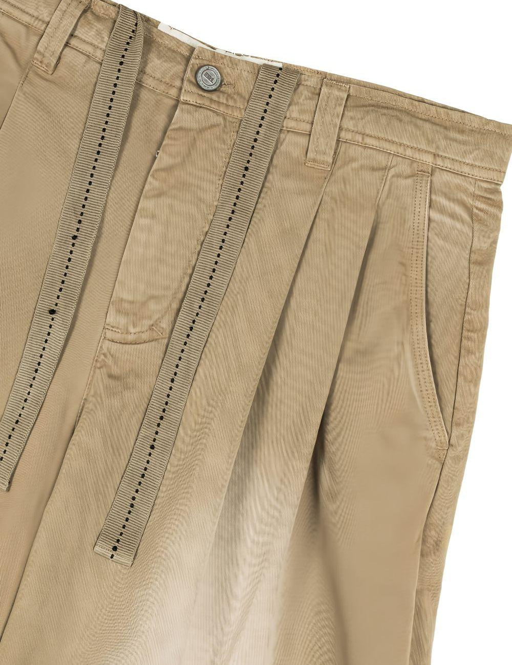 Pantaloncini con coulisse in marrone Erl - unisex 