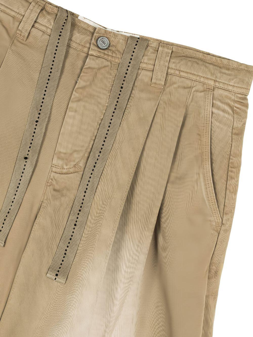 Pantaloncini con coulisse in marrone Erl - unisex 