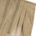 Pantaloncini con coulisse in marrone Erl - unisex 