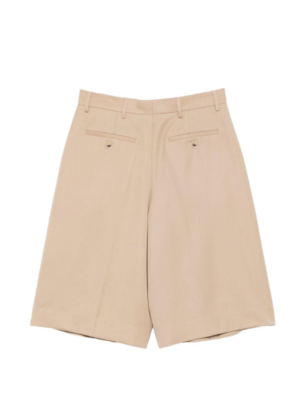 Shorts con dettaglio a bottone in beige Simone rocha - donna 