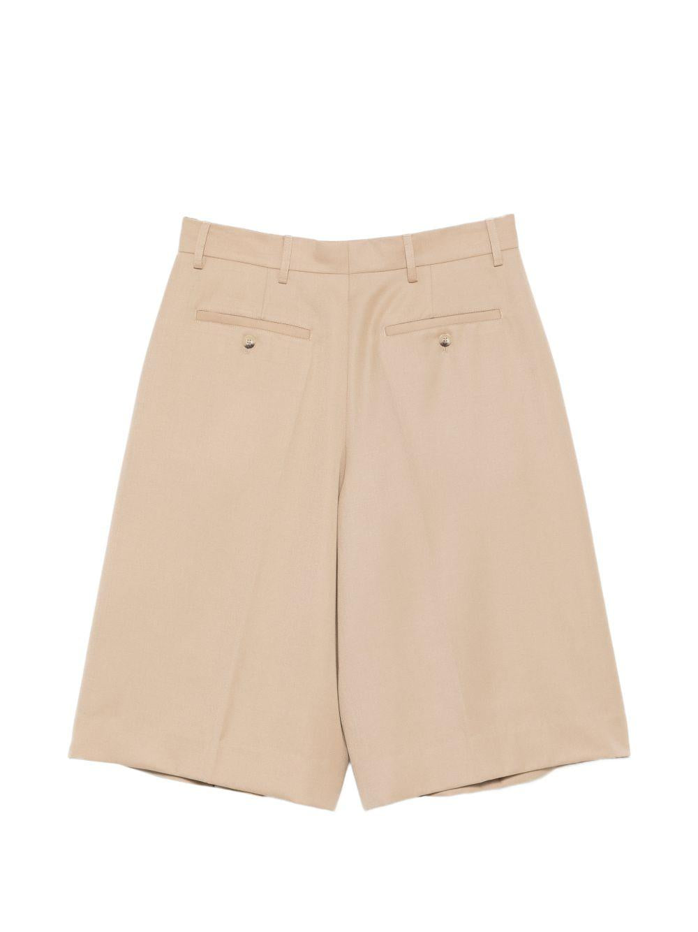 Shorts con dettaglio a bottone in beige Simone rocha - donna 