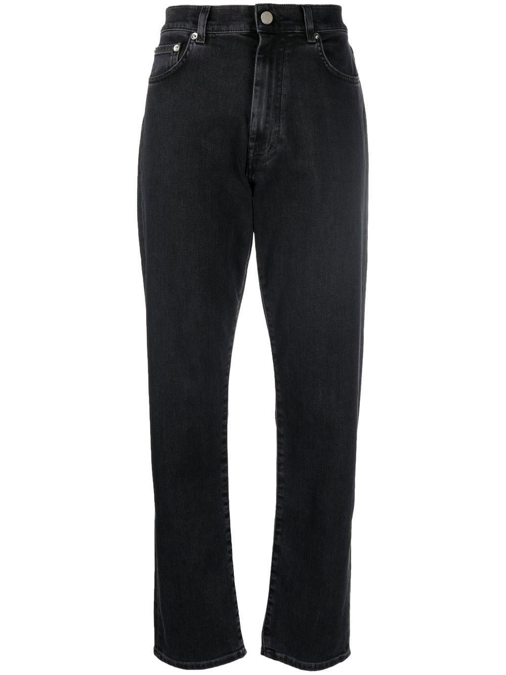 Jeans dritti wular a vita alta in nero Loulou studio - donna 