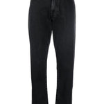 Jeans dritti wular a vita alta in nero Loulou studio - donna 