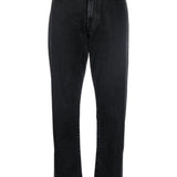 Jeans dritti wular a vita alta in nero Loulou studio - donna 