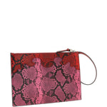 borsa clutch stampa animalier multicolor ganni - donna 