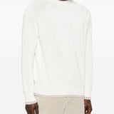 Maglia girocollo in bianco e beige Eleventy - uomo 