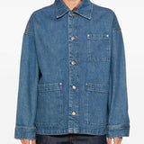 Giacca denim in cotone in blu A.P.C. X marc jacobs - unisex 
