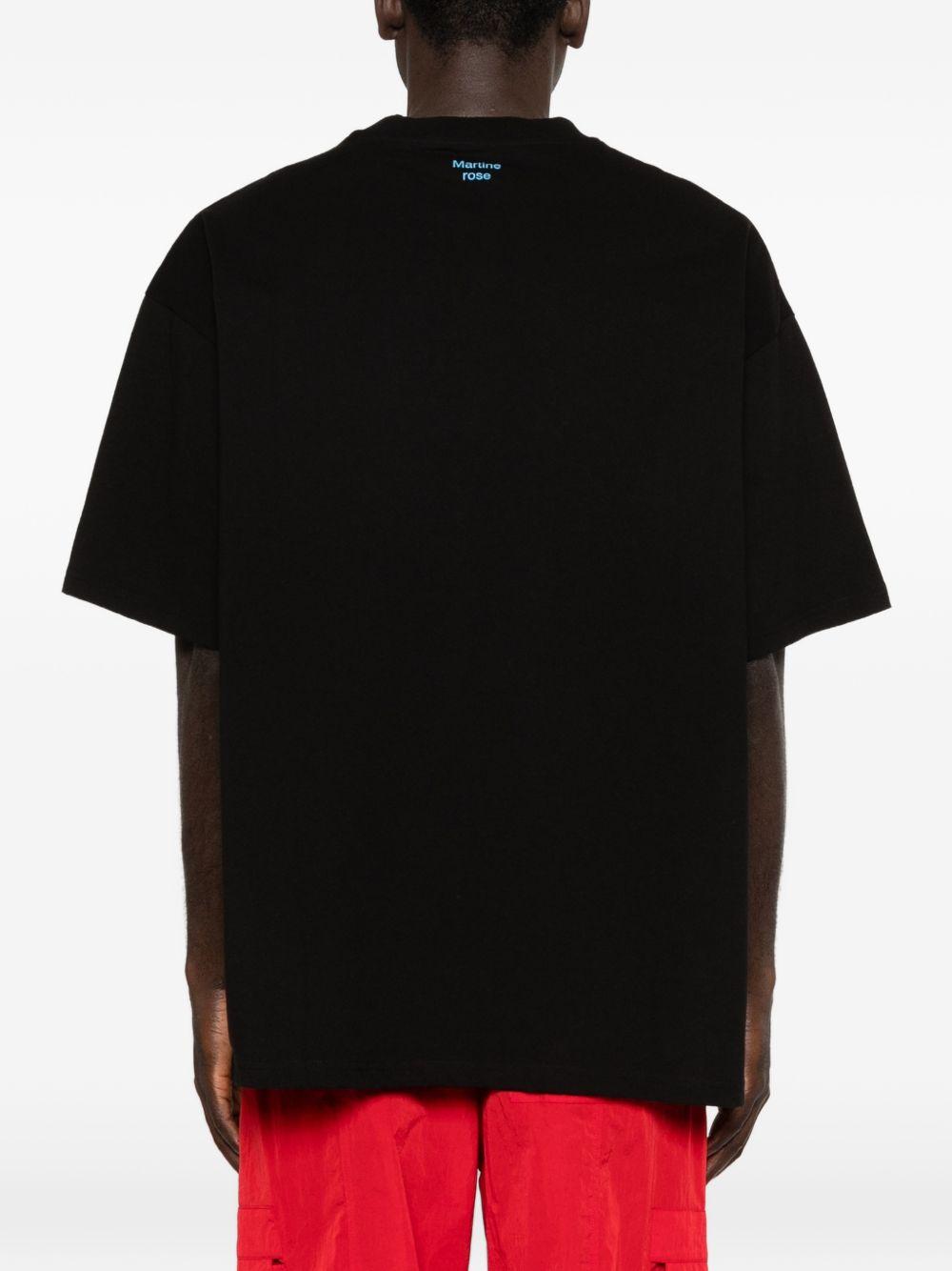 T-shirt con grafica in nero Martine rose - unisex 