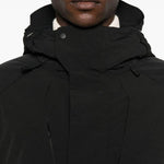 Giacca con cappuccio e zip in nero Jg1 - uomo 