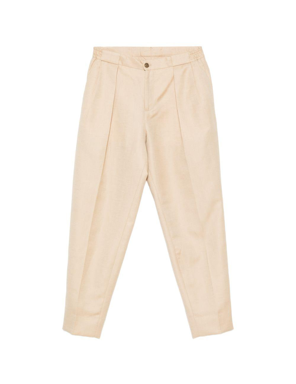 Pantaloni a pieghe con piega stirate in beige Briglia 1949- donna 
