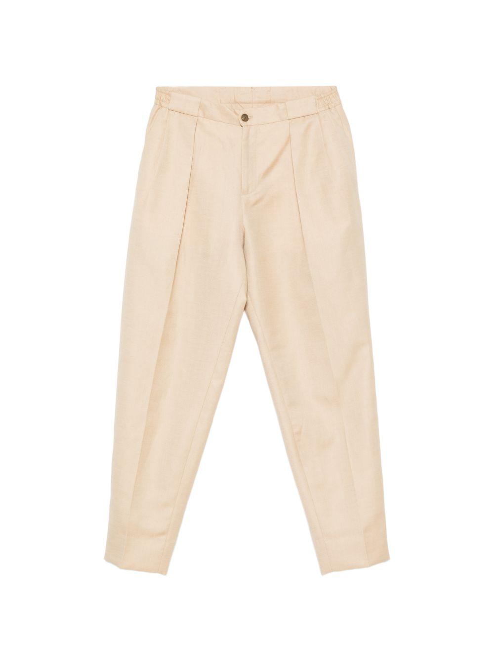Pantaloni a pieghe con piega stirate in beige Briglia 1949- donna 