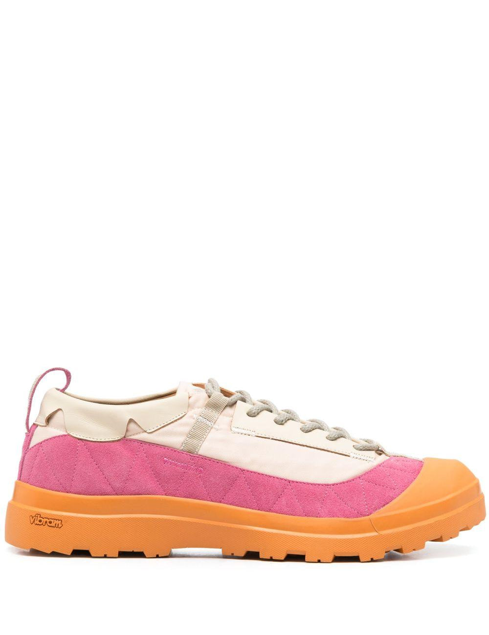 Sneakers con design a inserti in arancione Ranra - uomo 