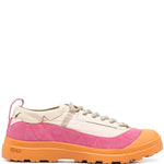 Sneakers con design a inserti in arancione Ranra - uomo 
