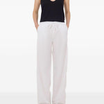 Pantaloni Sero LDS con coulisse in bianco Loulou de saison - donna 