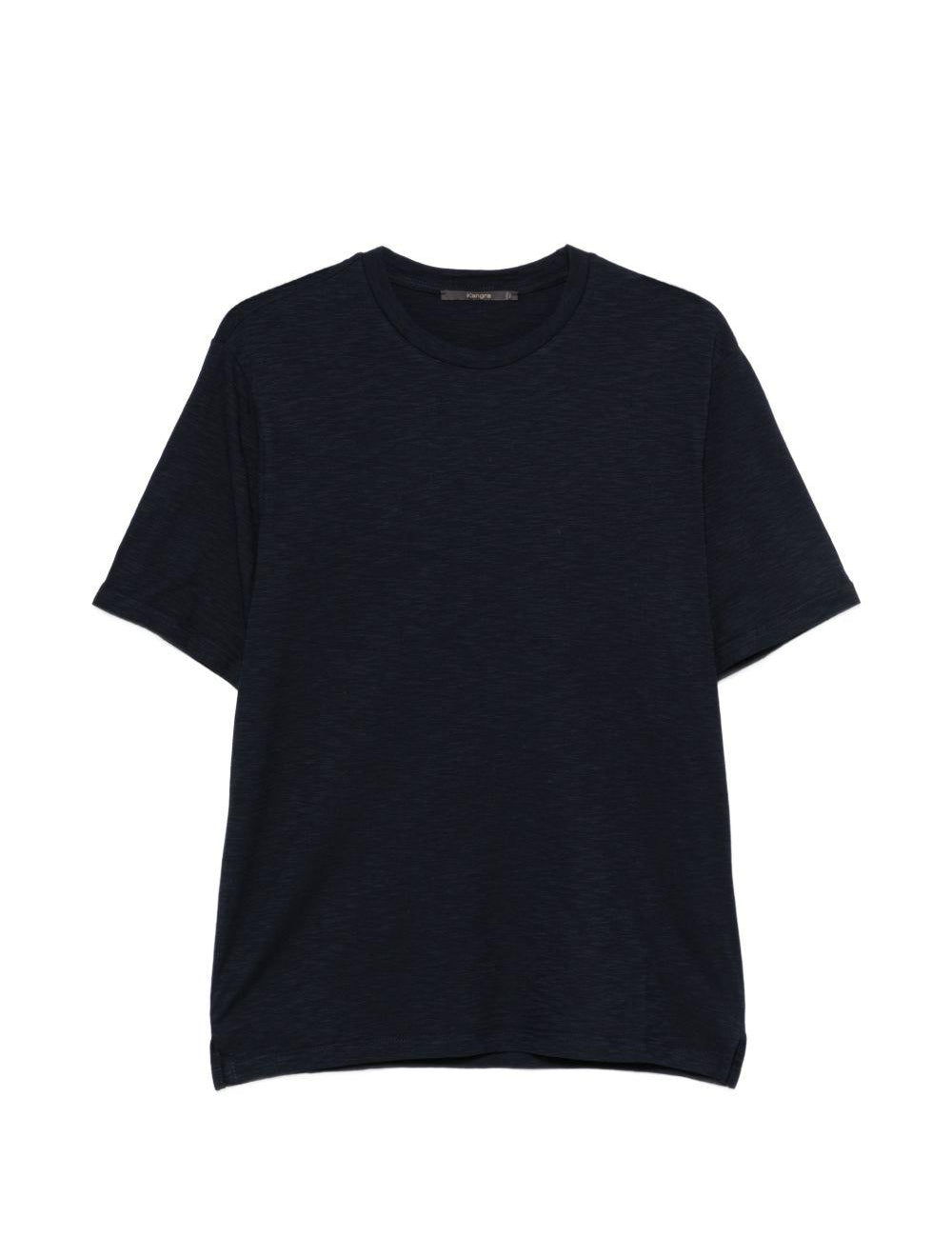 T-shirt girocollo in blu Kangra - uomo 