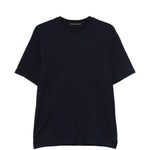 T-shirt girocollo in blu Kangra - uomo 
