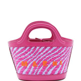 Borsa con logo tropicalia in rosa Marni - donna 