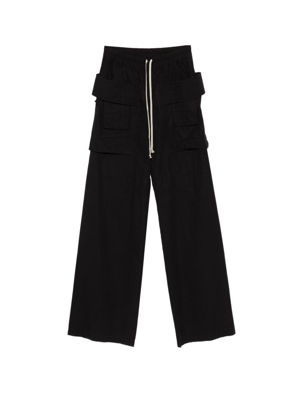 Pantaloni cargo in nero Rick owens drkshdw - uomo 