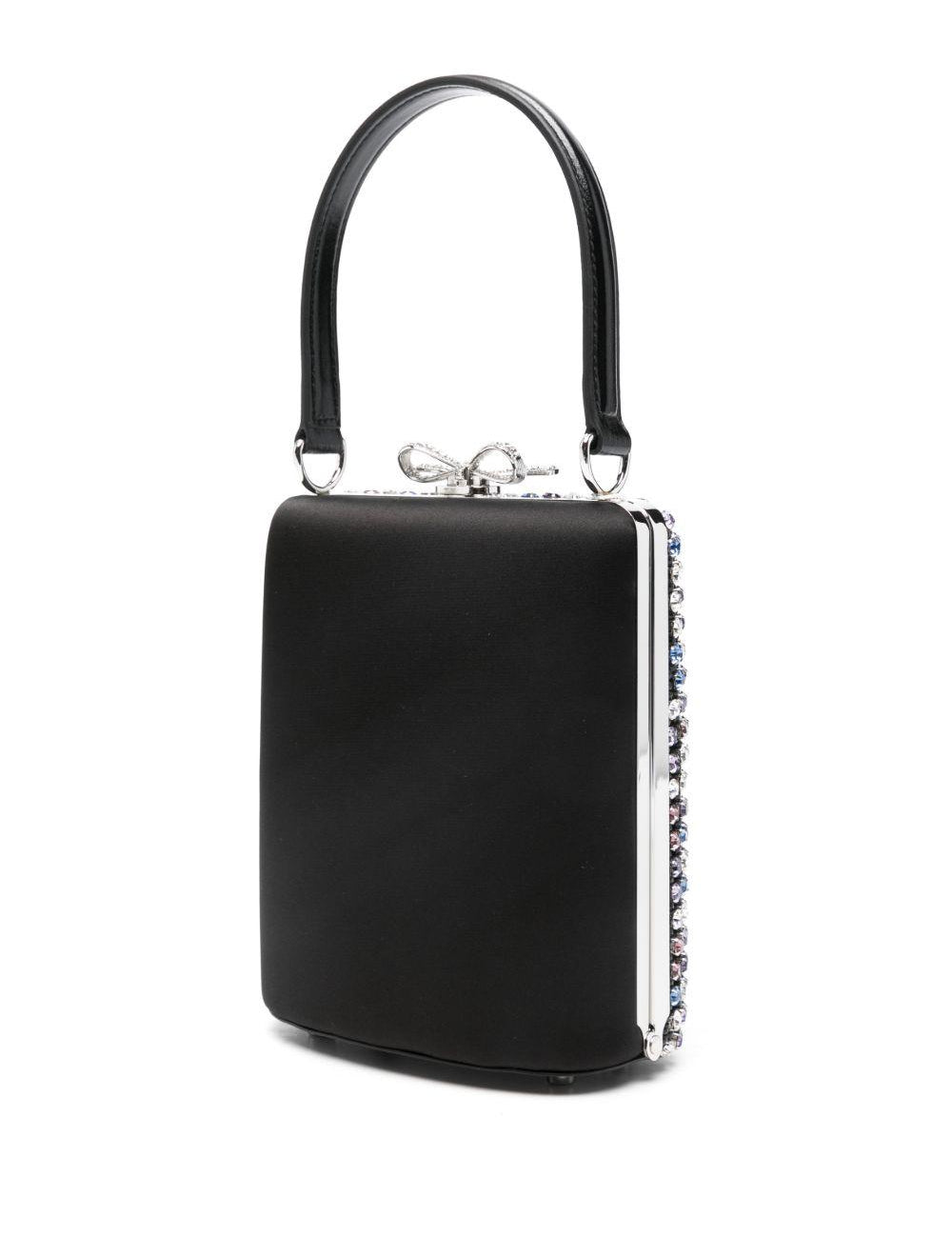 Borsa mini con cristalli in nero Self-Portrait - donna 