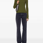 Maglione con dettaglio a catena in verde Rabanne - donna 