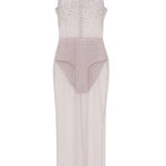 Abito semitrasparente con cristalli in grigio Alex perry - donna Alex perry - donna 