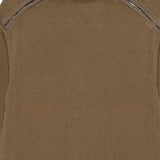 Maglione in maglia con zip sulla spalla in marrone OAMC PEACEMAKER - uomo 