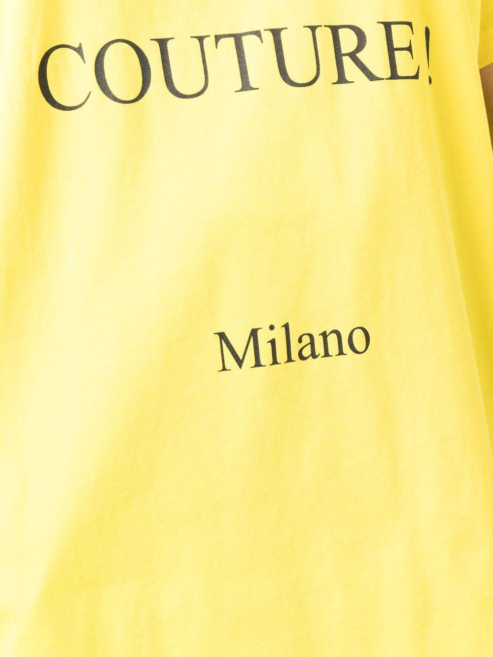 T-shirt Couture in giallo Moschino - donna 