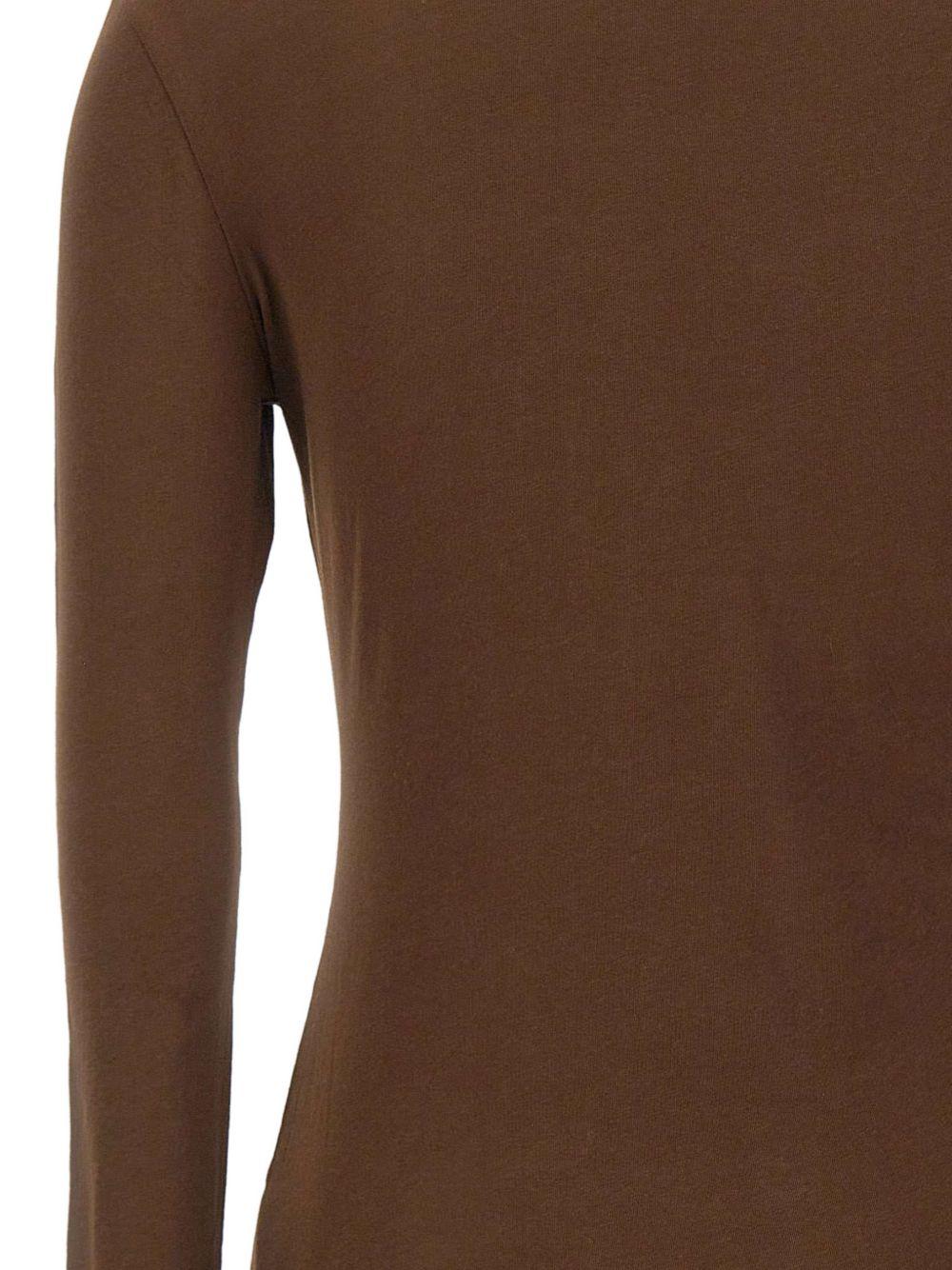 Top trasparente a maniche lunghe in marrone Entire studios - unisex 