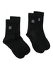 Calzini con logo set da due Toteme - donna